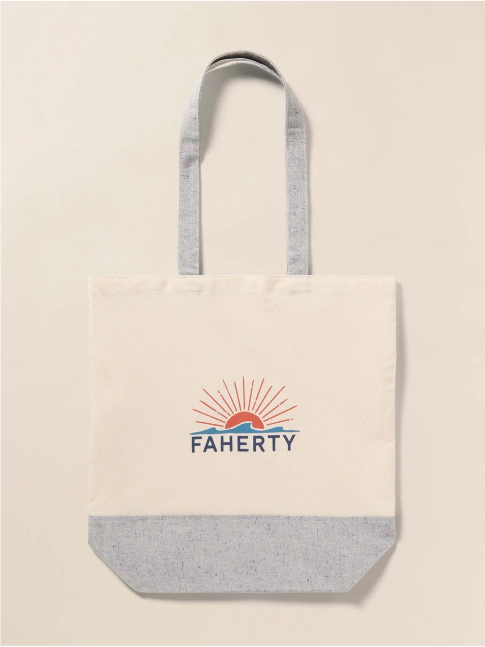 Faherty Signature Women's Canvas Shopping Tote Bag New